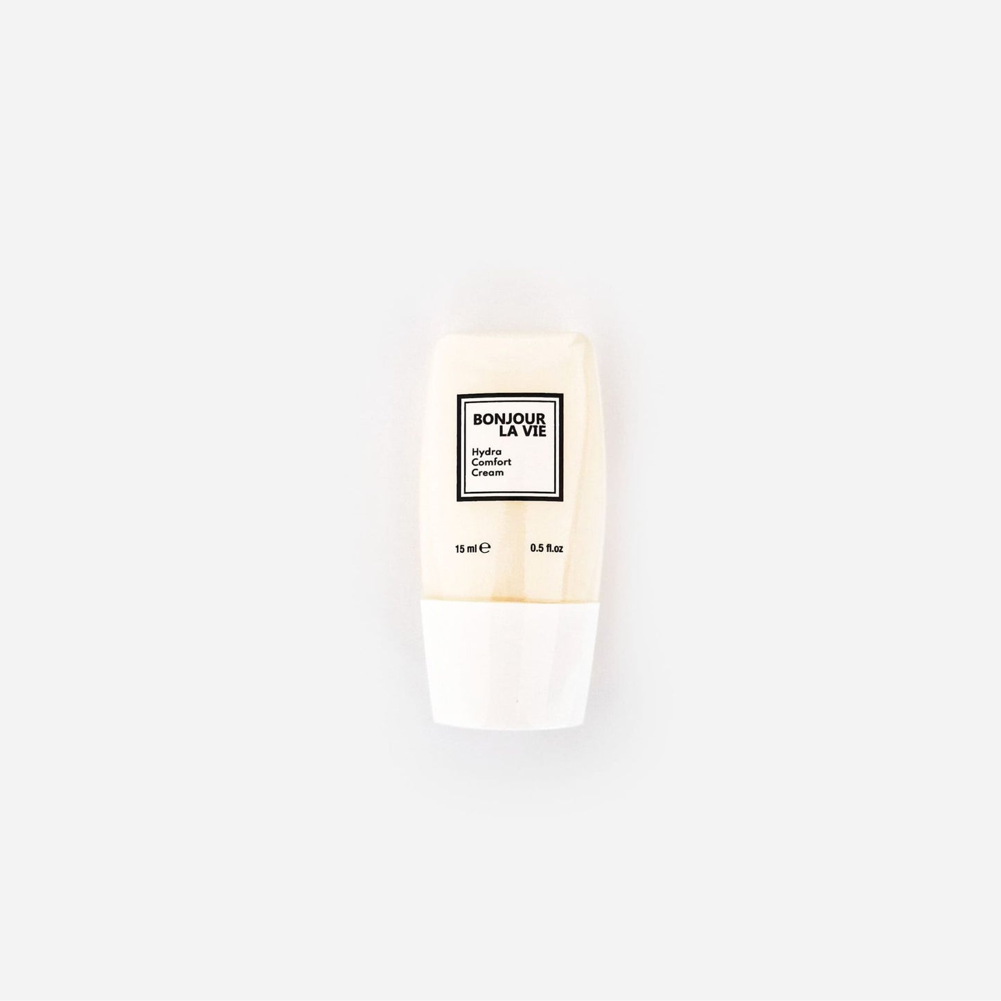 Immagine del flacone di Hydra Comfort Cream di Bonjour La Vie nel formato da 15 ml della Journey Edition su fondo bianco