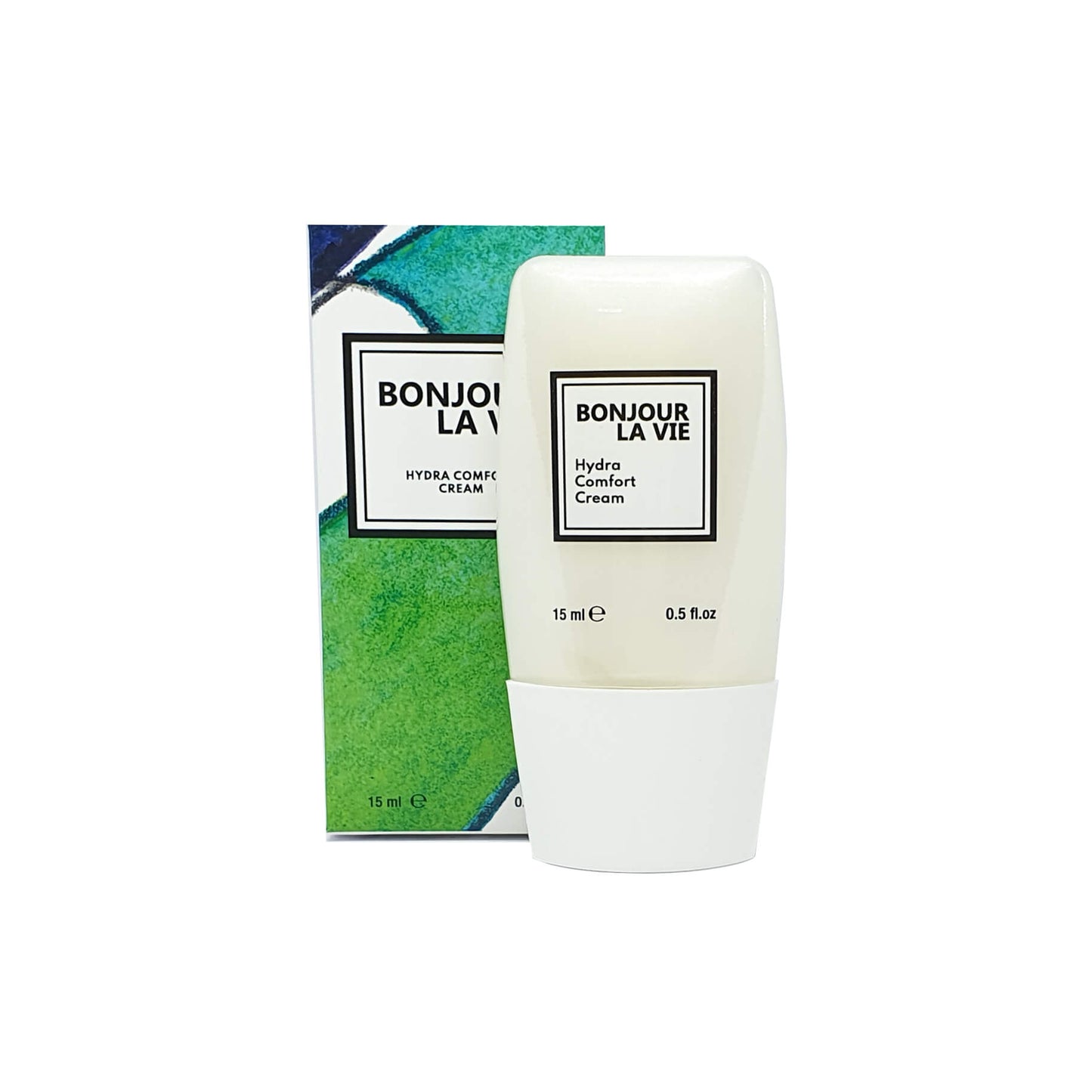 Immagine frontale dell'astuccio e del flacone di Hydra Comfort Cream 15 ml - 0.5 fl.oz.