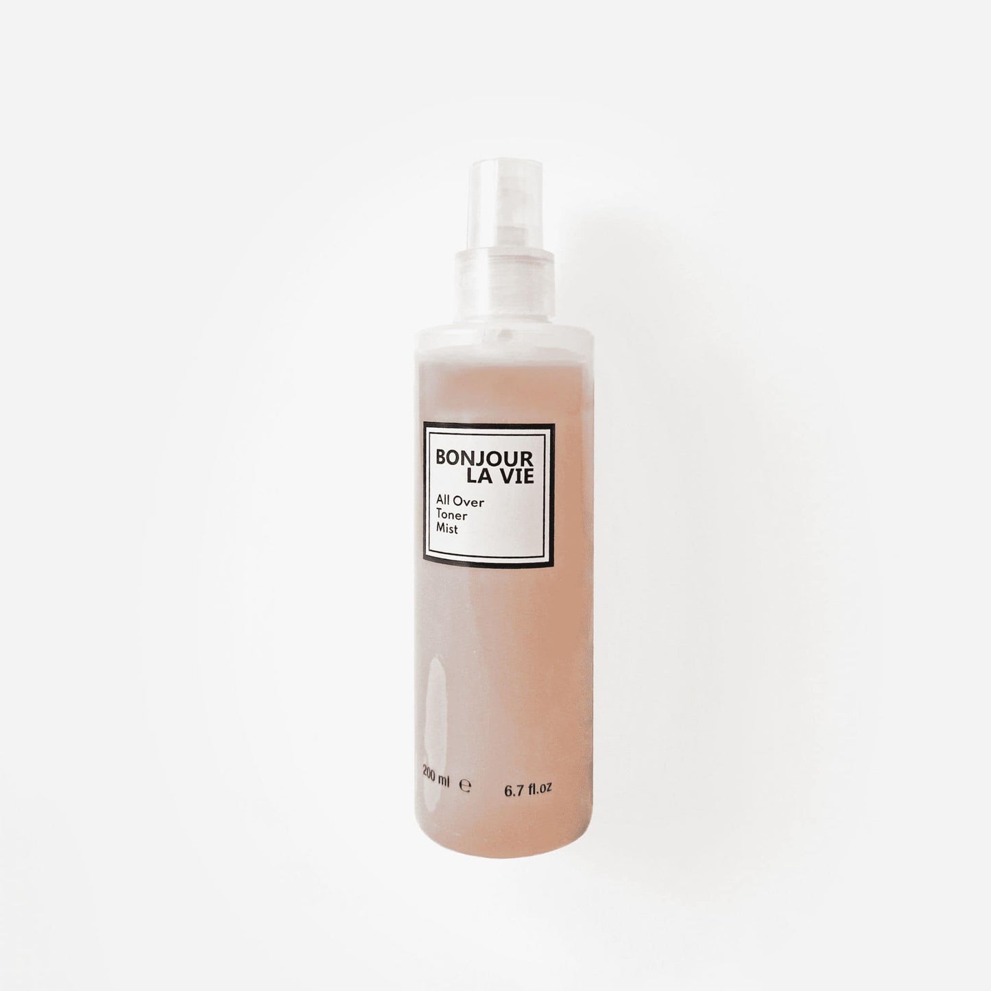 Immagine del flacone dl Tonico Viso e Corpo di Bonjour La Vie con Spray su fondo bianco