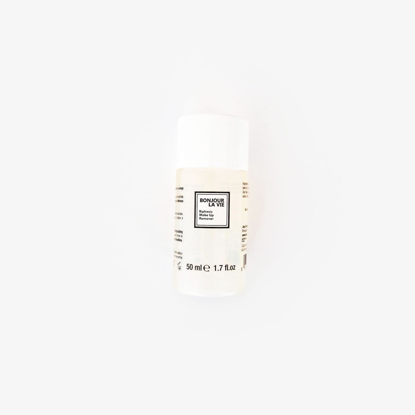 Immagine del flacone di Biphasic MakeUp Remover 50 ml Journey Edition su fondo bianco