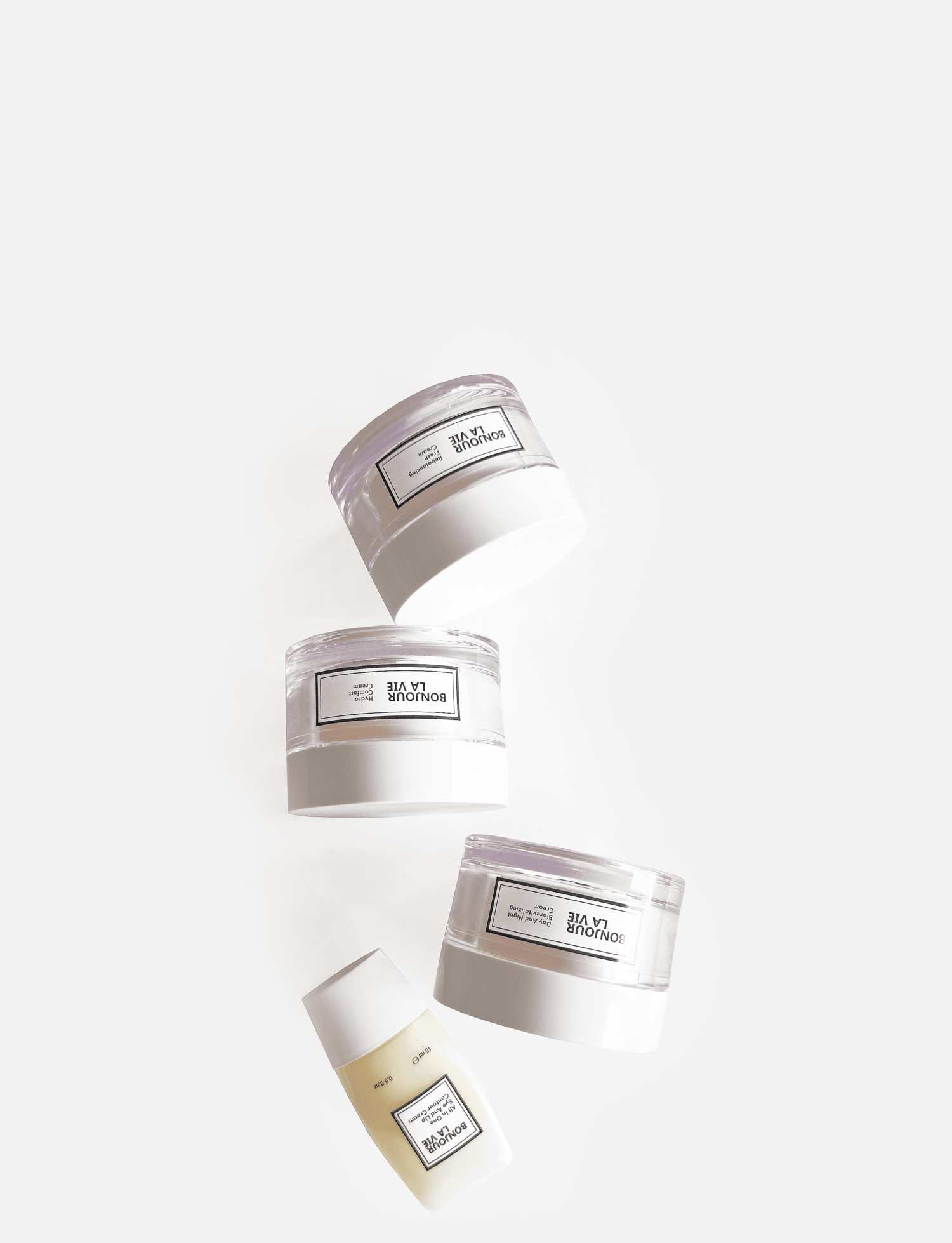 Immagini delle creme viso rovesciate