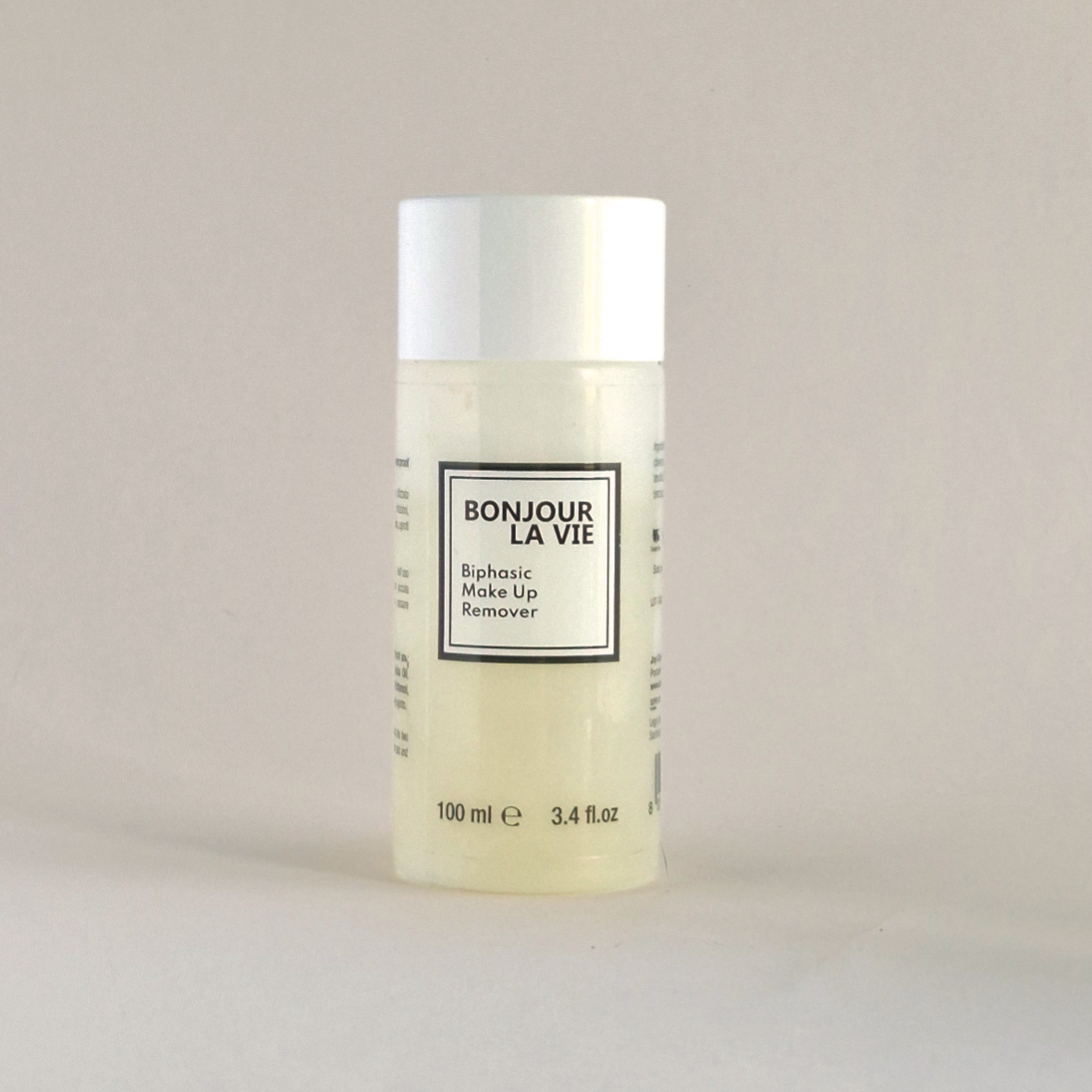 Flacone da 100 ml Biphasic MakeUp Remover di Bonjour La Vie.