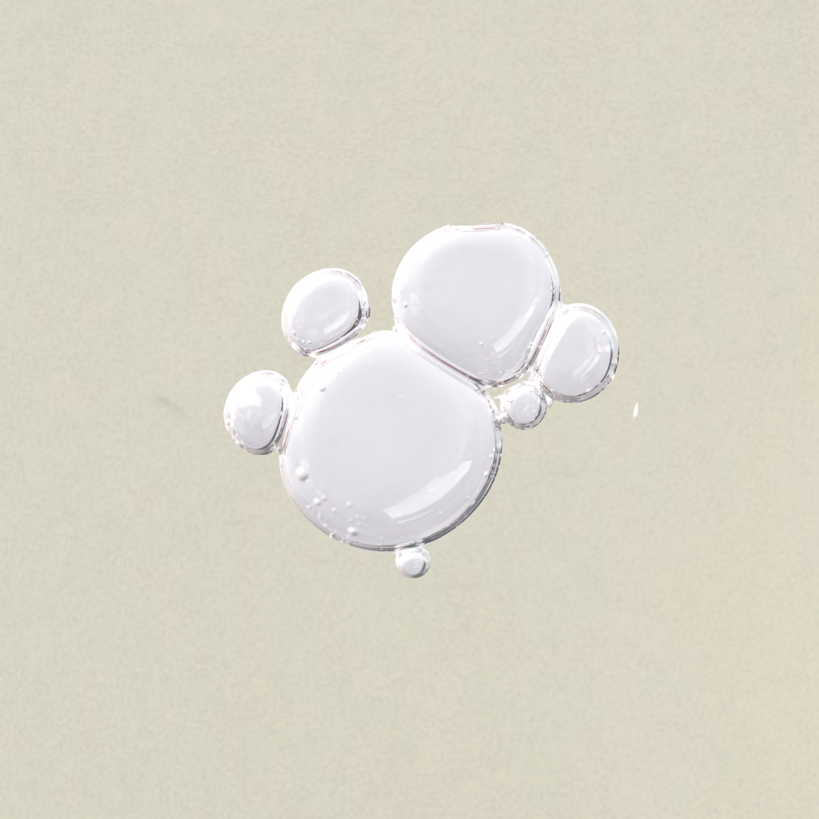Dettaglio della texture di Biphasic Make Up Remover Bonjour La Vie su fondo neutro.