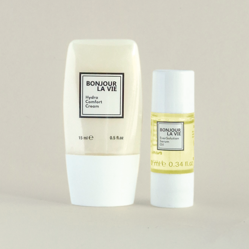 Virtual bundle Ready for More: siero in olio EverSolution e crema idratante Hydra Comfort Cream per il tuo giusto comfort.