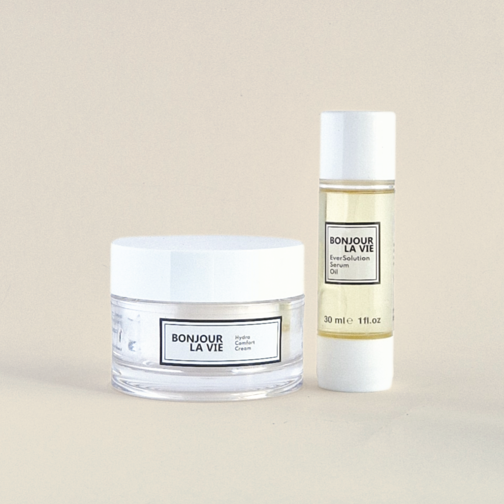 Virtual bundle Ready for More: siero in olio EverSolution e crema idratante Hydra Comfort Cream per il tuo giusto comfort.