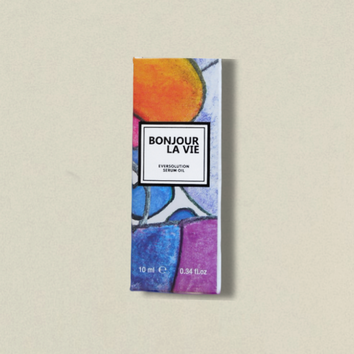 Confezione esterna decorata di EverSolution Serum Oil di Bonjour La Vie.
