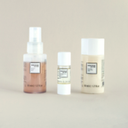 Rituale Essenza Bonjour La Vie con One Step Cleansing Milk, All Over Toner Mist e Rebalancing Serum Oil in formato discovery.