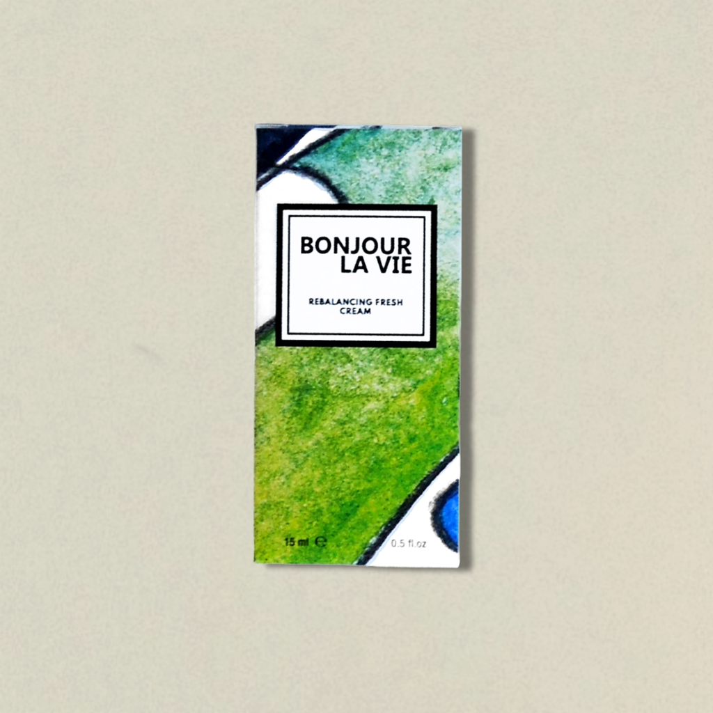 Confezione decorata di Rebalancing Fresh Cream di Bonjour La Vie.